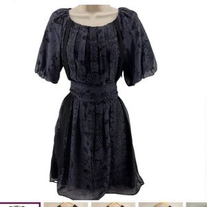 Juicy Couture Silk Snake Print Puff Sleeve Dress Bubble
Womens 4